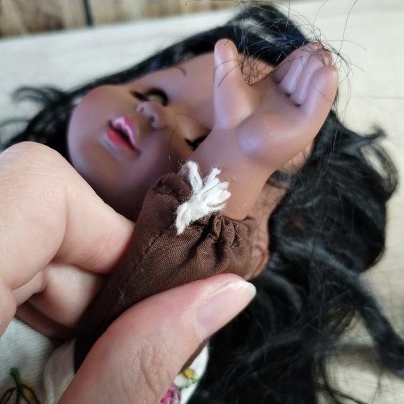 Simba Toys Baby Doll Soft Body AA Black Hair Sleepy Open Close Brown Eyes 11" - Picture 6 of 8